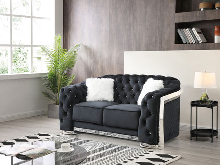 Loveseat With Flared Arms