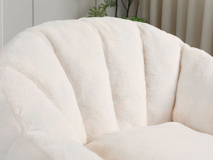 Beanbag Chair, Beanbag Sofa Chair With Armrests Stuffed High Density Foam