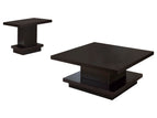 Dark Brown / 2 Pc. Coffee Table, End Table