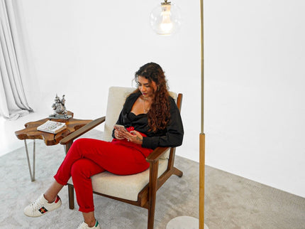 Tall Corner Floor Lamp For Living Room - White