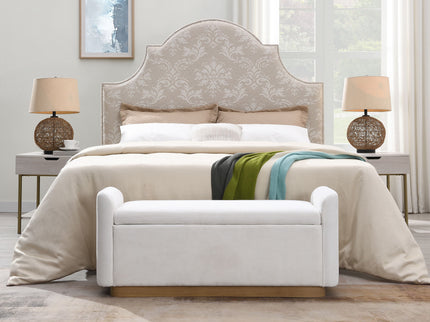 Upholstered Storage Bench With Safety Hinge