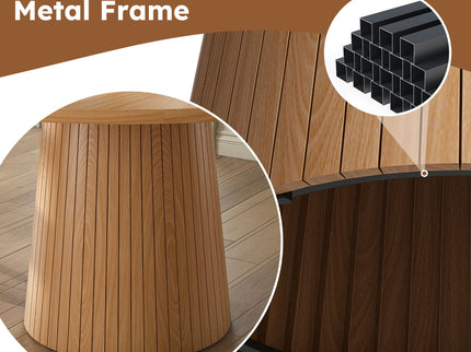 Round Dining Table With Strip Base