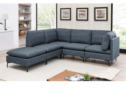 Upholstered Modular Sectional & Tall Legs