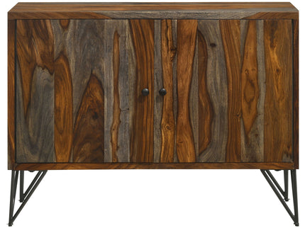 Komomo - 1 Adjustable Shelf Accent Cabinet - Gray