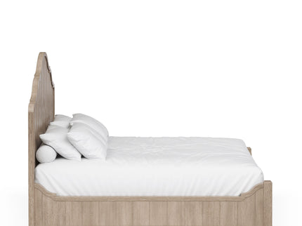Panel Bedroom Set With 3 Drawer Nightstand, Casual Dresser, Cane Mirror, 3 Drawer Cane Front Chest And Bench