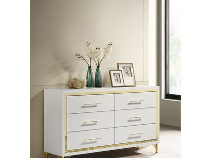 Chesney - 6 Drawer Bedroom Dresser - White