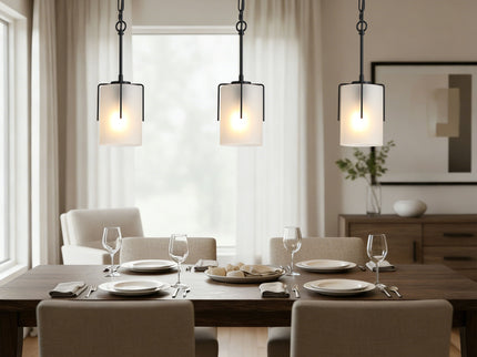 Adjustable Cylindrical Pendant Light