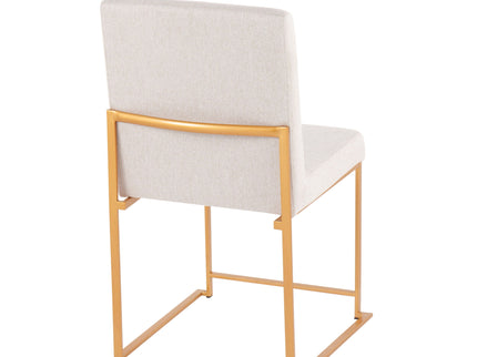 Fuji - Contemporary Stylish Frame, High Back Dining Chair (Set of 2)