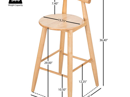 Grove - Indoor Barstool (Set of 2) - Natural