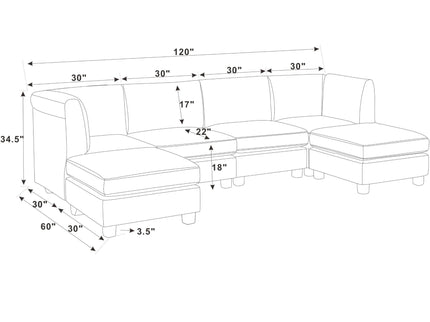 Upholstered Modular Sectional