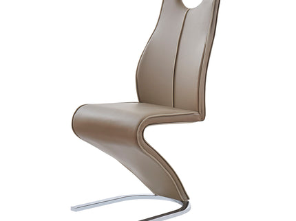 Tony - Dining Chairs (Set of 2) - Brown / Beige