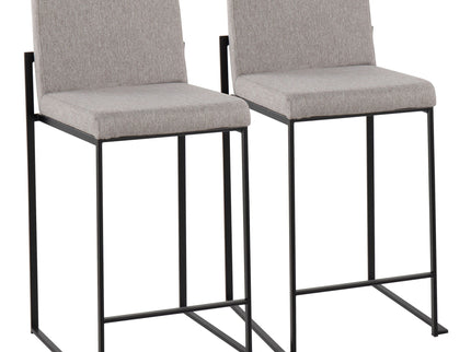 Fuji - Contemporary Modern Elegance, High Back Counter Stool