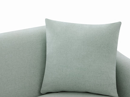 3 Seater Sofa With Wrap Around Armrests And Throw Pillows