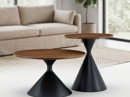 2 Piece Coffee Round Table Set