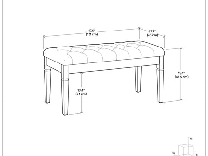 Waverly - Upholstered Tufted Ottoman Bench