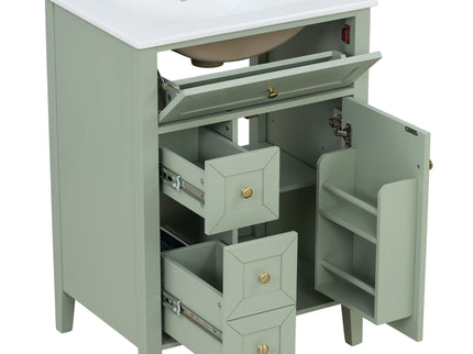 Bathroom Vanity With Sink, Soft Closing Cabinet