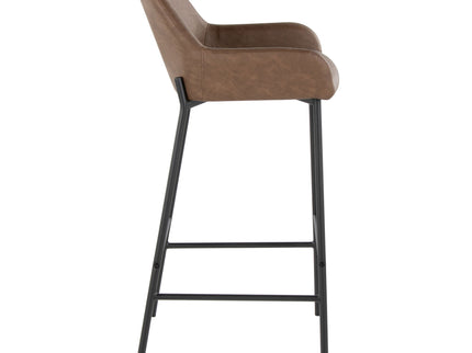 Daniella - Contemporary Fixed Height Barstool (Set of 2)