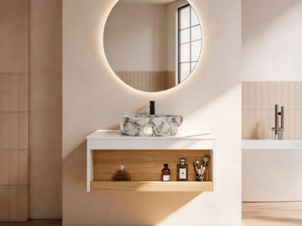 Floating Bathroom Vanity With Vessel Sink