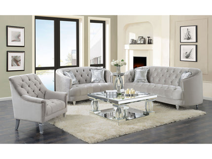 Colby - Loveseat With Tufted Design - Gray
