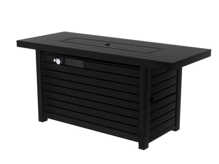 Outdoor Fire Pit Table & Lid - Black