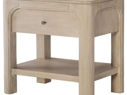 Flores - 1 Drawer Nightstand With Dual USB Ports - Mango Color