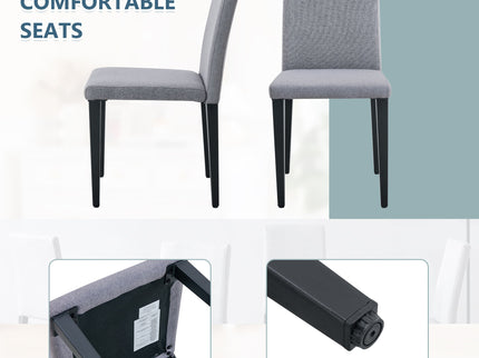 Versatile Dining Chairs With Comfortable Design And Metal Legs