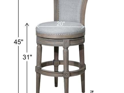 Swivel Barstool With High-Back