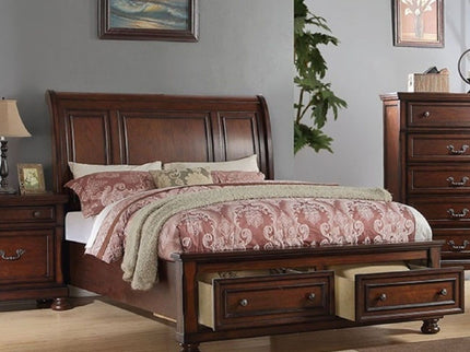 Bed With 2 Panel Headboard And Footboard