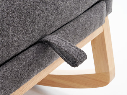 Accent Rocking Chair With Footrest, High Back