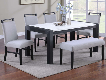 Contemporary Dining Bench Soft Upholstered