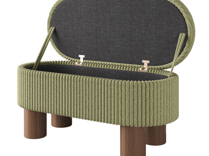 Storage Ottoman Upholstered Bench With Lift Top Storage For Bedroom