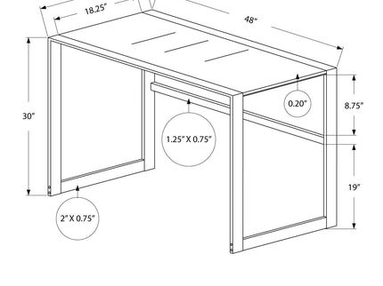 Computer Desk For Home Office, Laptop, Contemporary & Modern