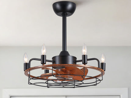 Modern Farmhouse Ceiling Fan, Adjustable Hanging