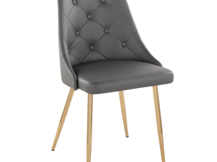 Marche - Contemporary Dining Chair With Metal Legs (Set of 2)