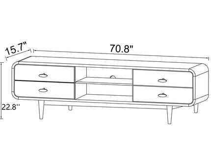 Alexa - TV Stand - Dark Brown / Wood