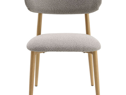 Kacey - Boucle Side Chair (Set of 2) - Gray