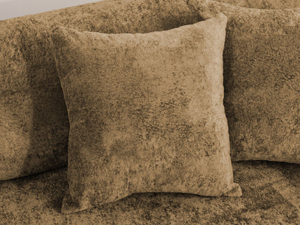3 Seater Sofa With Built In Pet Bed Nook, Curved Design And 2 Throw Pillows