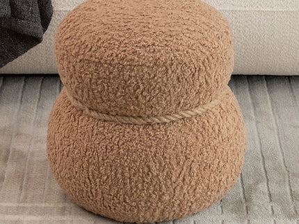 Snowman Stool With Cushion And Solid Wood Frame