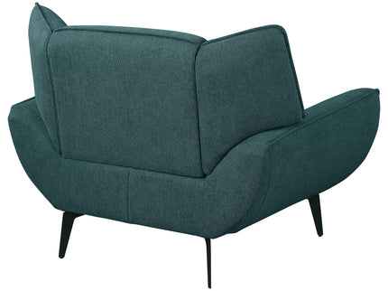 Grenada - Upholstered Flared Arm Accent Chair - Teal Blue