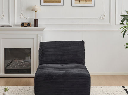Single Chaise Longue With Movable Ottoman For Living Room