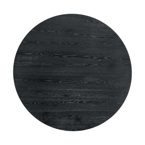 Froja - Manufactured Wood Round Dining Table - Black