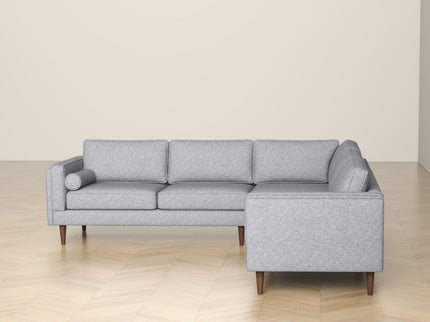 Amber - Corner Sectional Sofa - Light Gray
