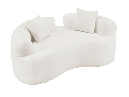 Modern Curved Loveseat