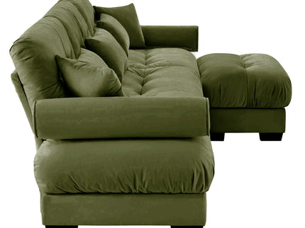 Super Comfort Oversized Modular Sectional Sofa With Movable Ottoman