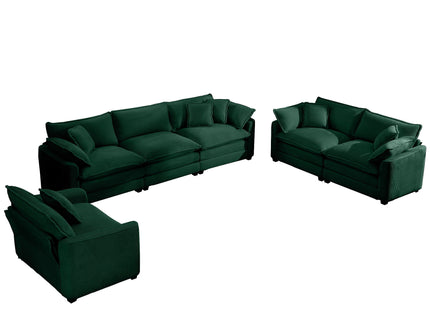 Elegant Oversized Sectional Sofa Set With Deep Seats And Flexible Layout