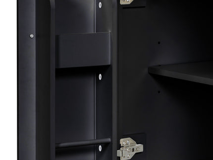 Modern Bathroom Vanity With Ceramic Sink, Soft-Close Doors, Flip Drawer, U-Shaped Shelves, Elegant Storage Solution