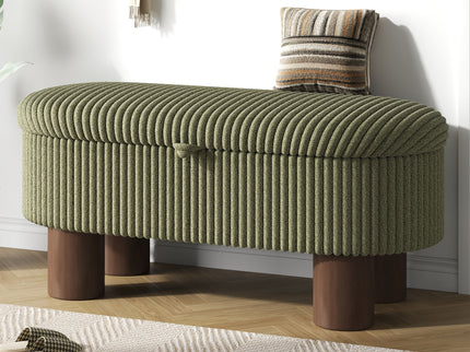 Storage Ottoman Upholstered Bench With Lift Top Storage For Bedroom