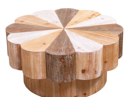 Flower Shaped Coffee Center Table For Living Room - Multicolor