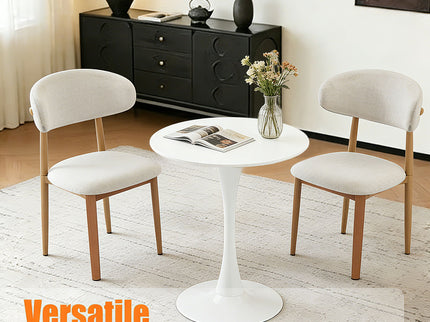 Round Dining Table With Tulip Style Base