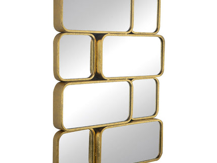 Mirror With en Metal Framed Decorative Rectangle Mirror For Bedroom Dressing Room, Hallway Or Living Spac - Gold